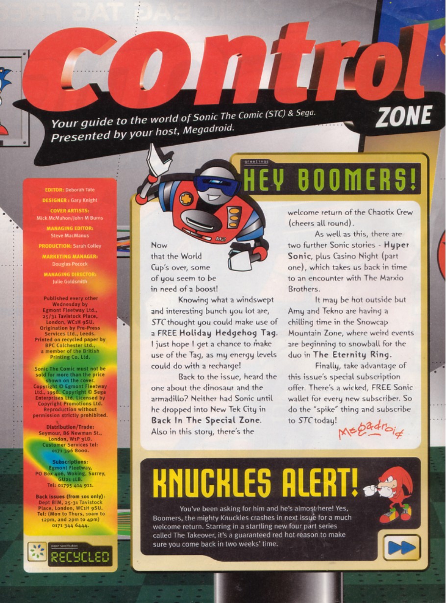 Read online Sonic the Comic comic -  Issue #134 - 2