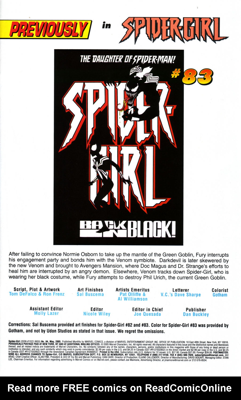 Read online Spider-Girl (1998) comic -  Issue #84 - 2