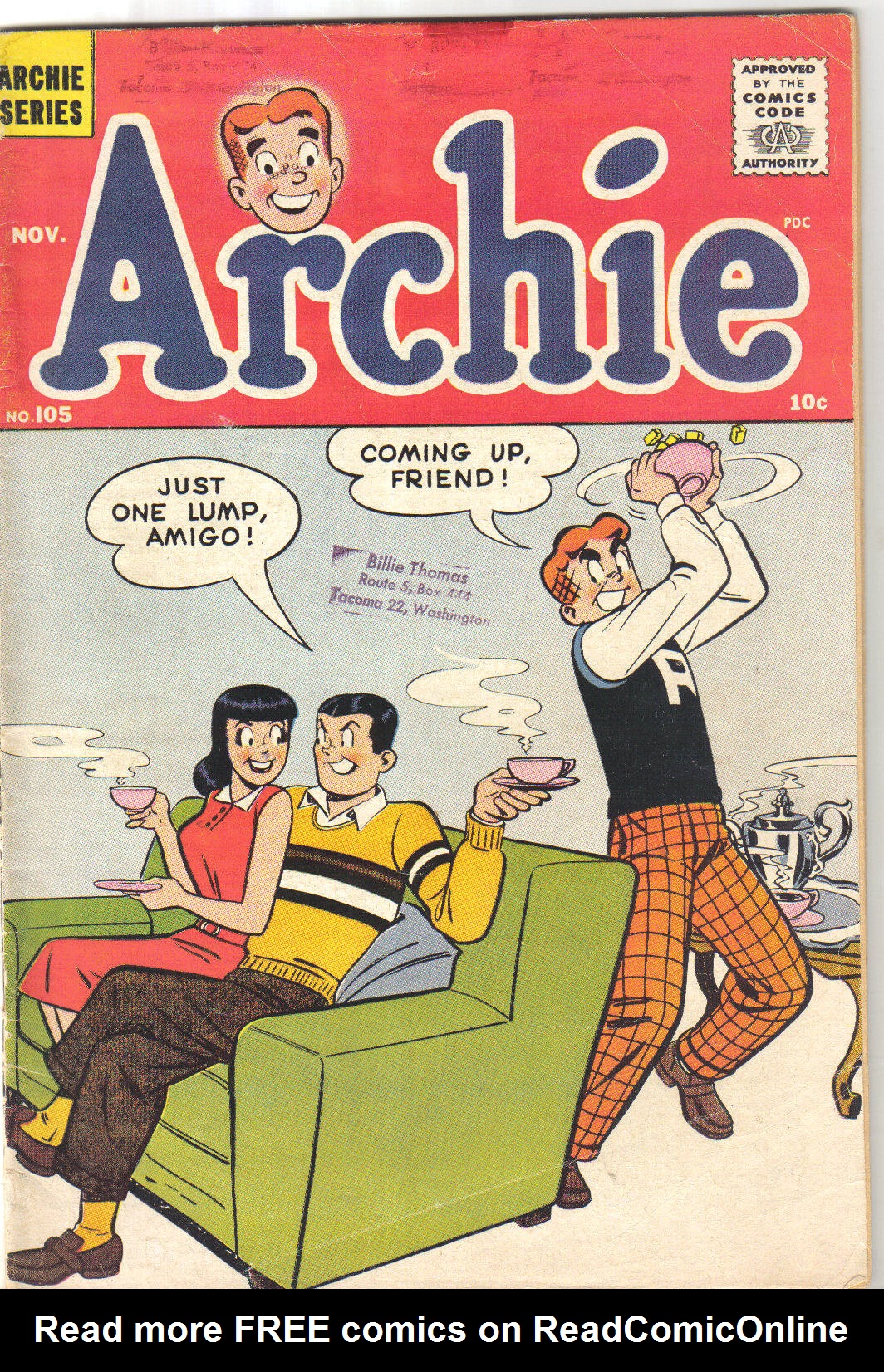 Read online Archie Comics comic -  Issue #105 - 1