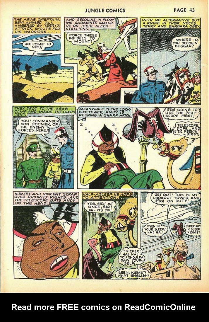 Read online Jungle Comics comic -  Issue #25 - 45