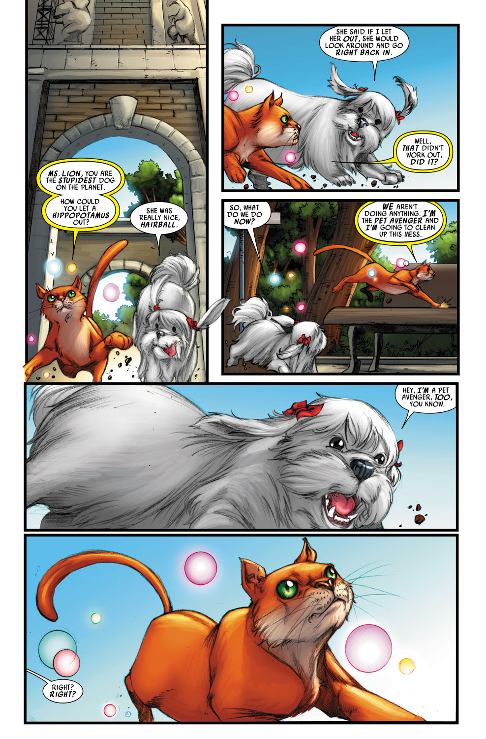 Read online Lockjaw And The Pet Avengers Unleashed comic -  Issue #1 - 4