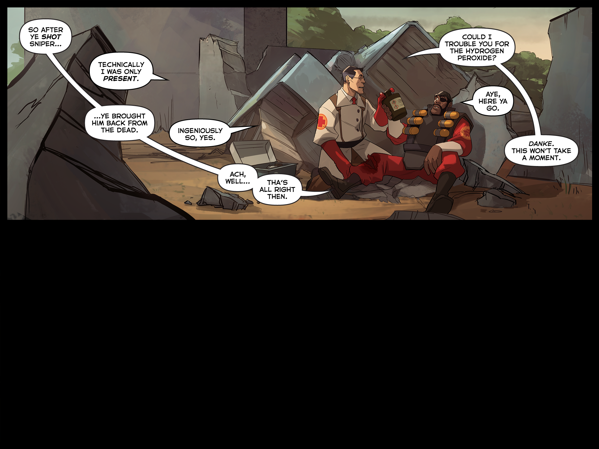 Read online Team Fortress 2 comic -  Issue #6 - 88