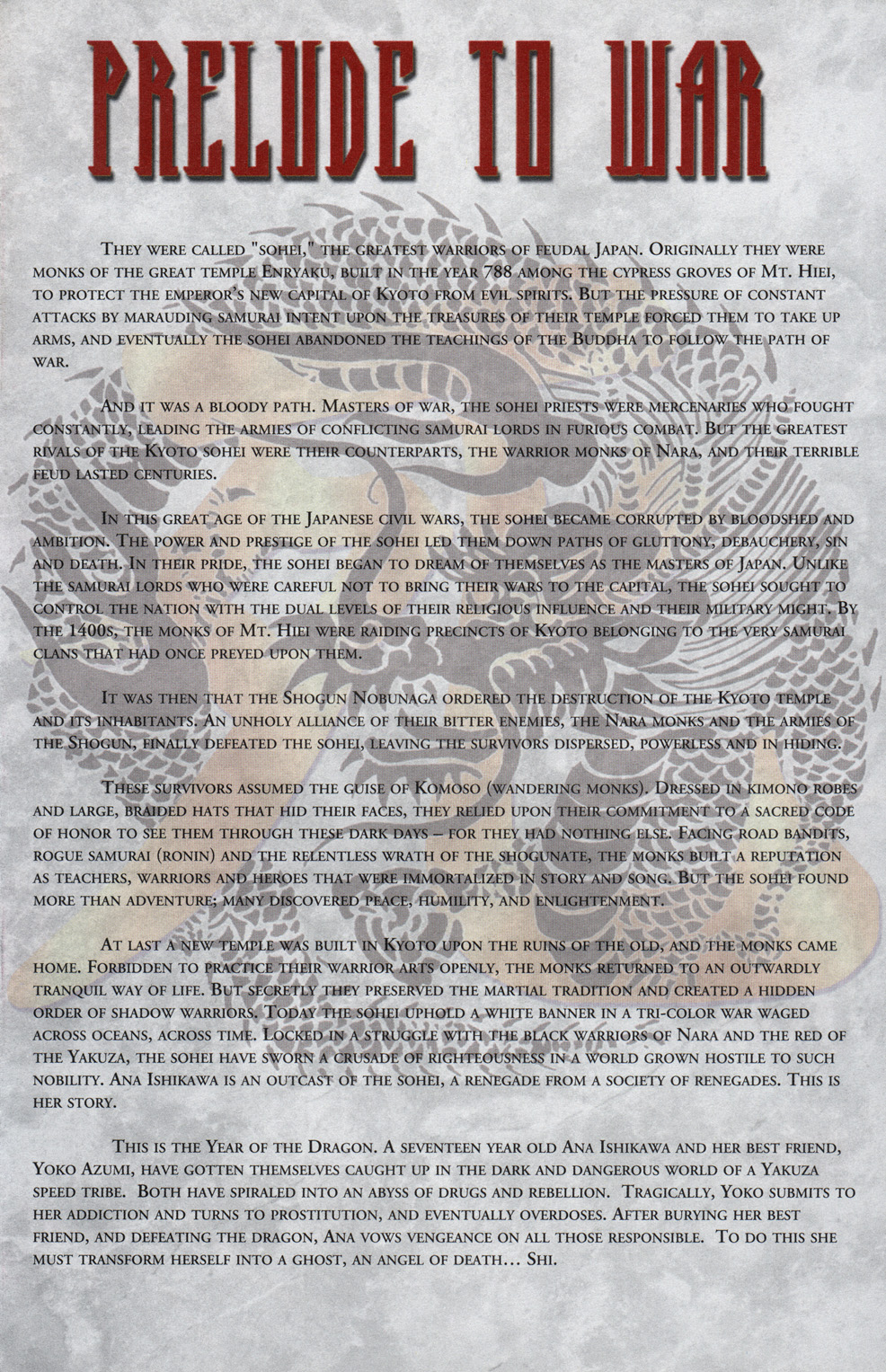 Read online Shi: Year of the Dragon comic -  Issue #3 - 2