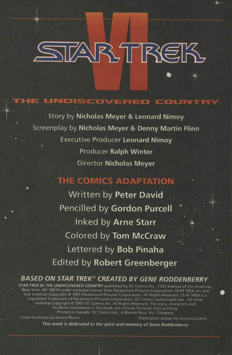 Read online Star Trek VI: The Undiscovered Country comic -  Issue # Full - 2