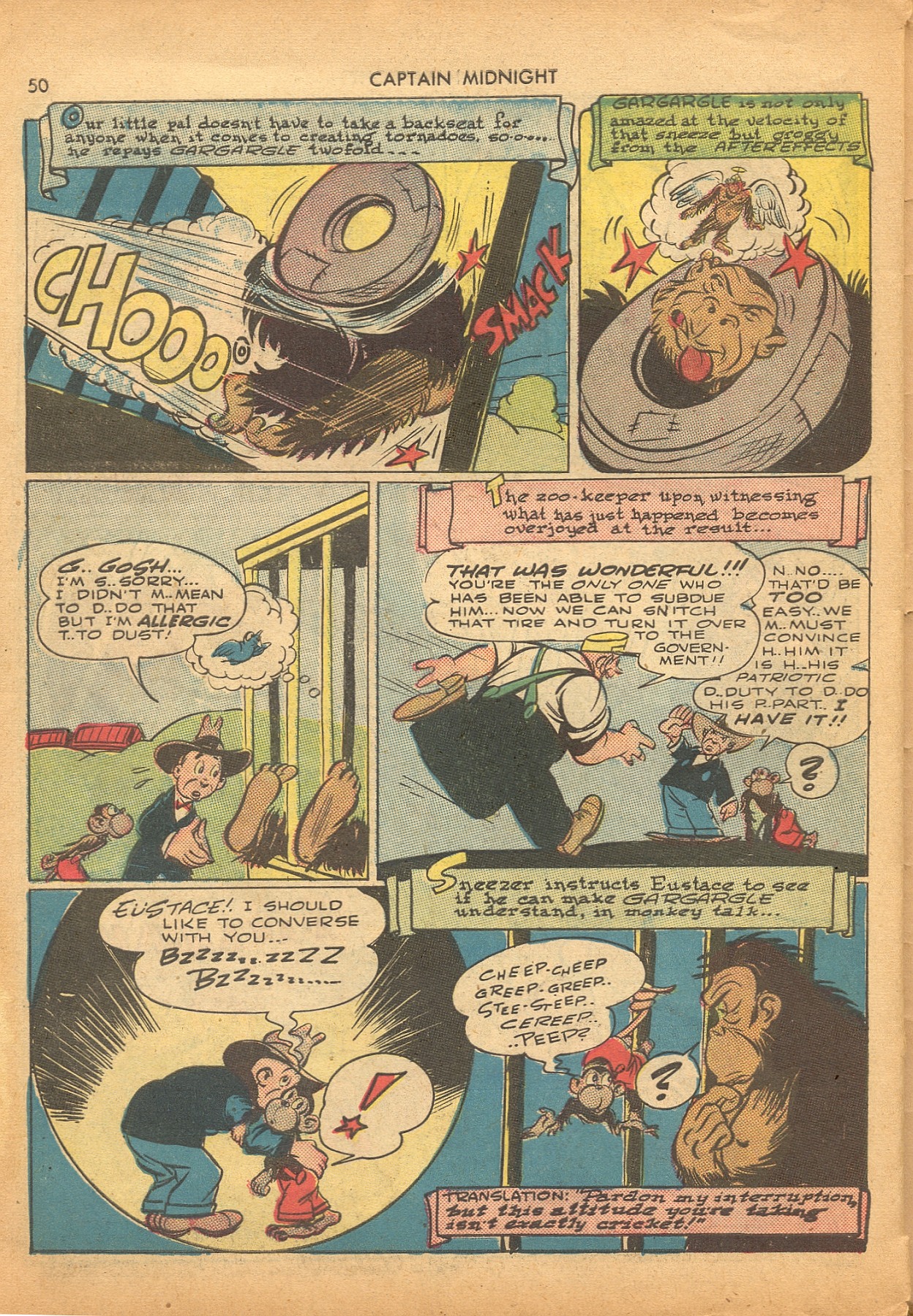 Read online Captain Midnight (1942) comic -  Issue #4 - 51
