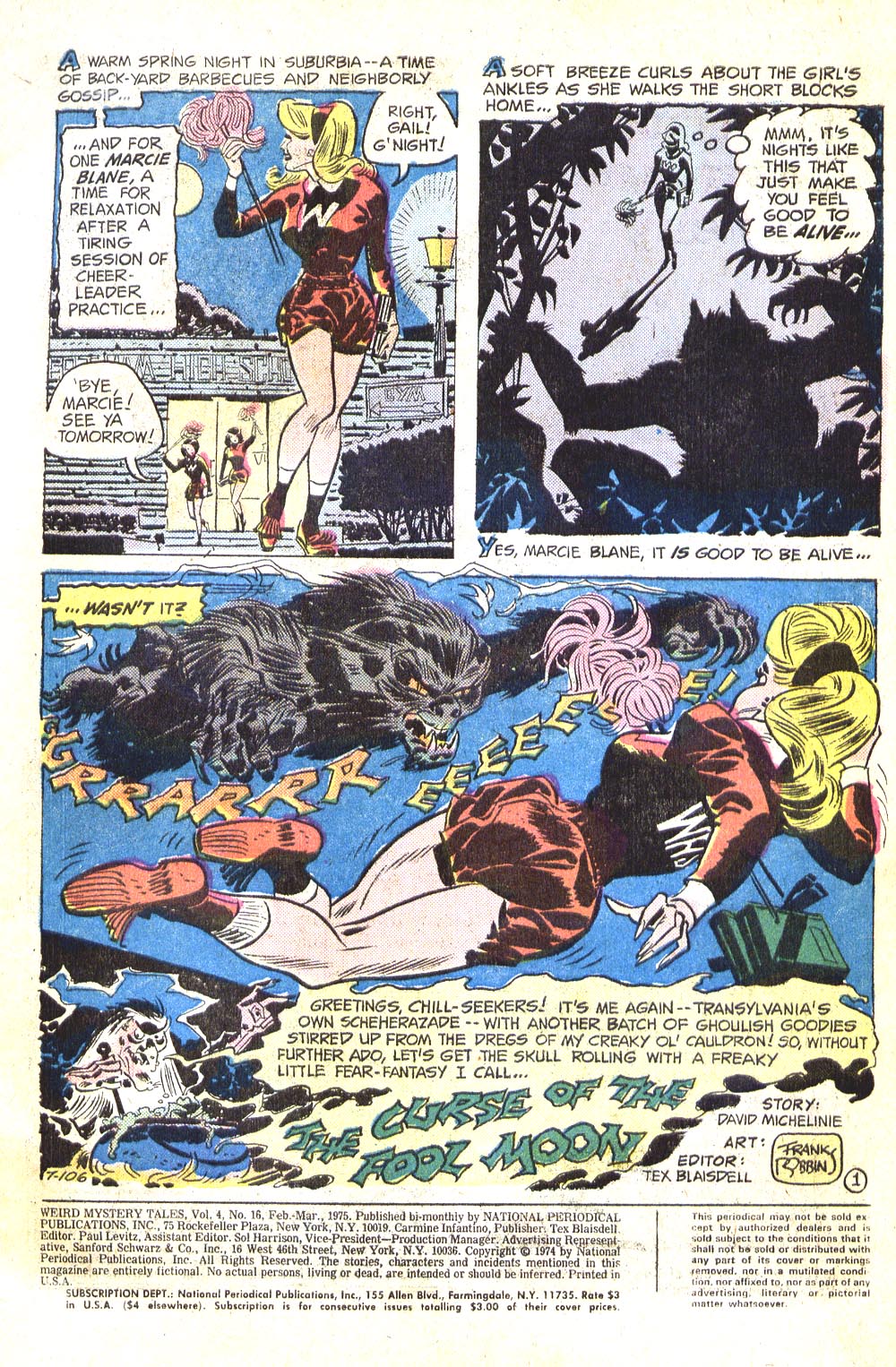 Read online Weird Mystery Tales comic -  Issue #16 - 2