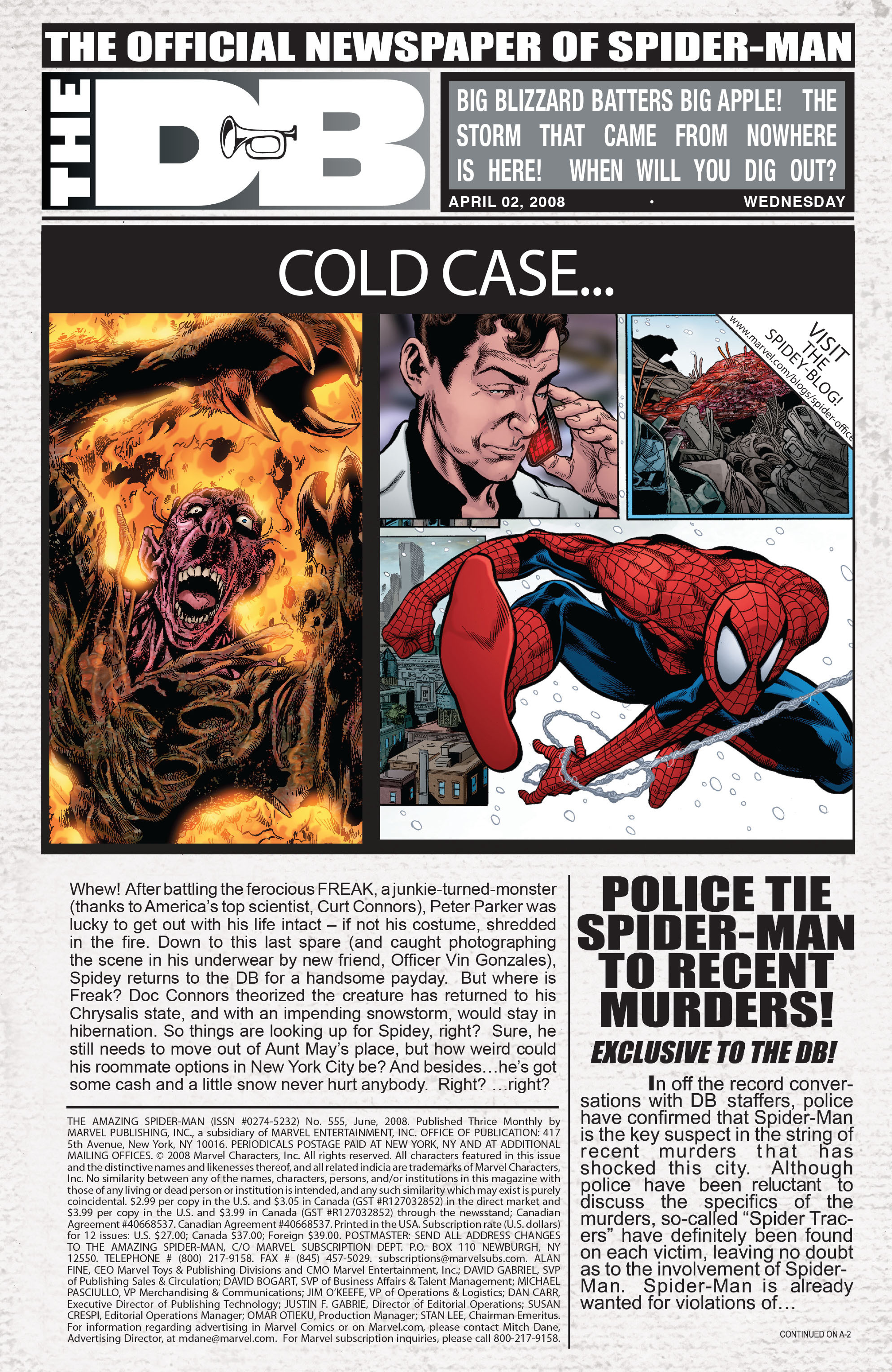 Read online The Amazing Spider-Man (1963) comic -  Issue #555 - 2
