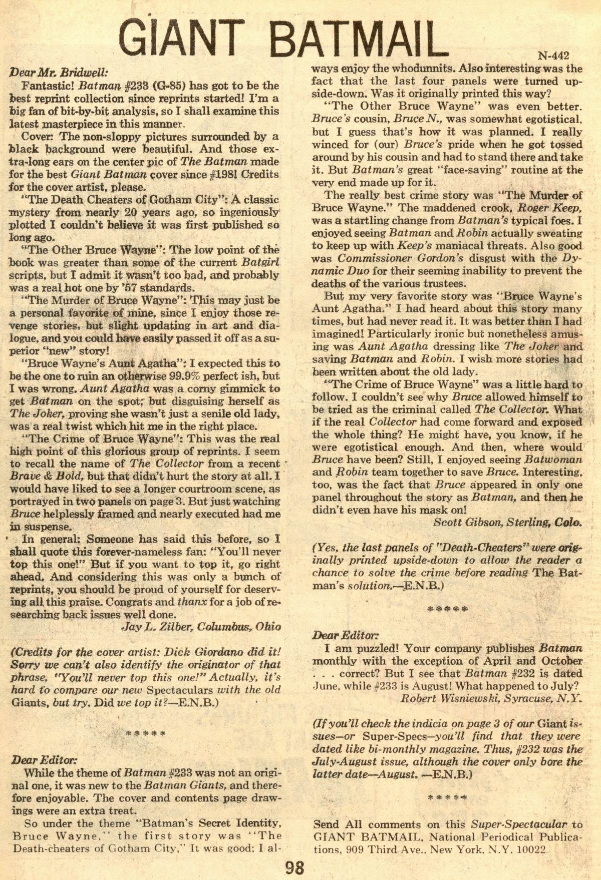 Read online Batman (1940) comic -  Issue #238 - 98