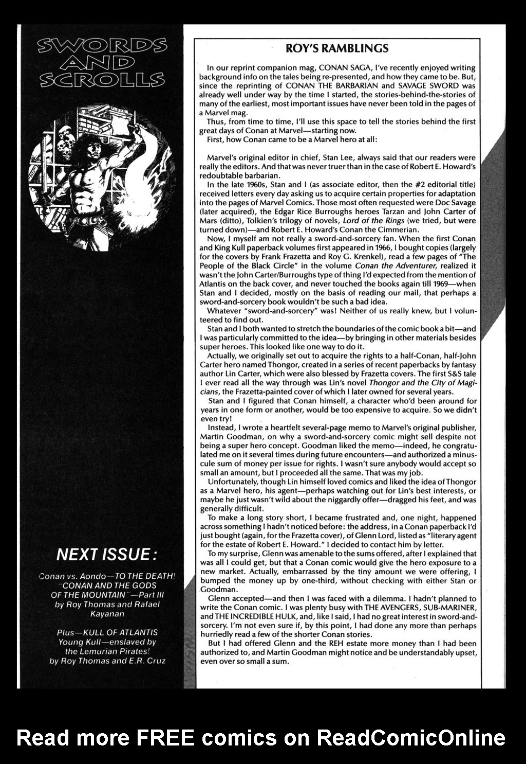 Read online The Savage Sword Of Conan comic -  Issue #212 - 61