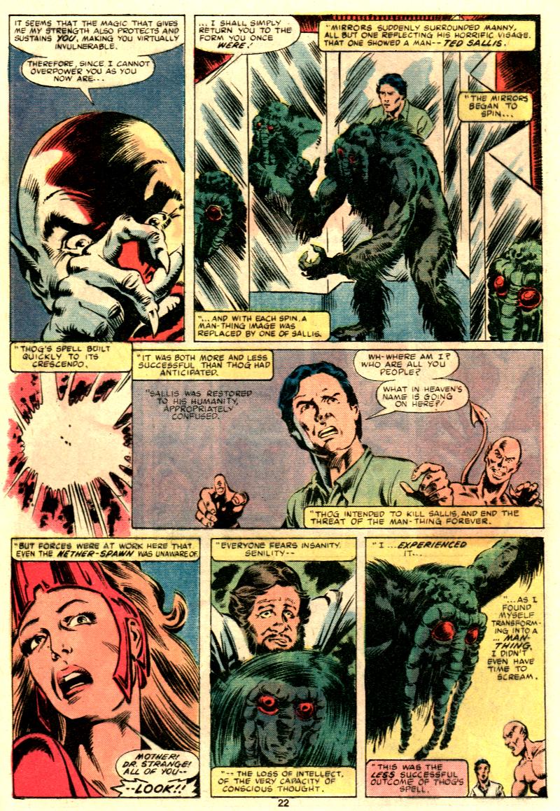 Read online Man-Thing (1979) comic -  Issue #11 - 18