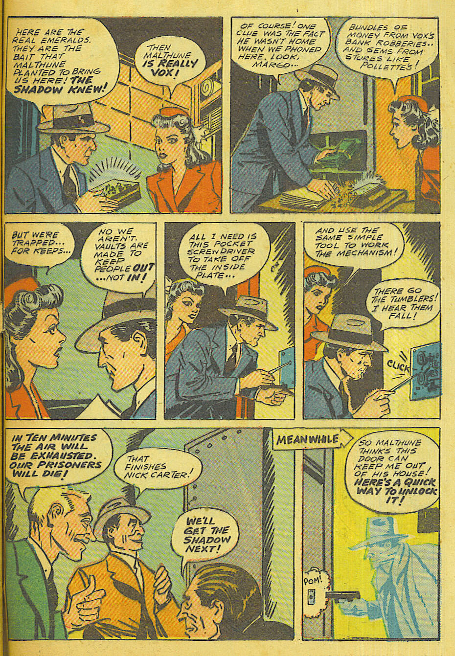 Read online Shadow Comics comic -  Issue #36 - 57