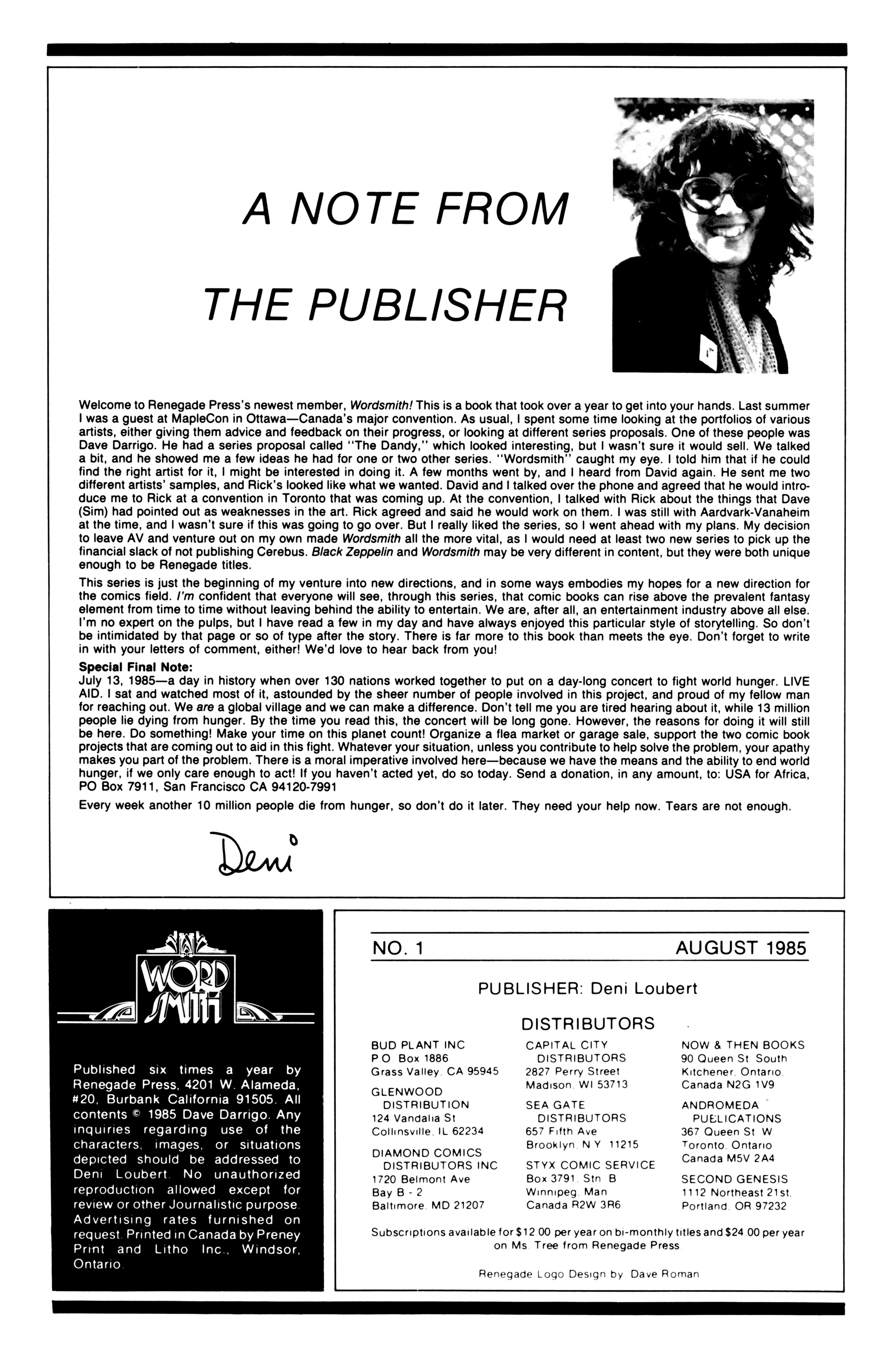 Read online Wordsmith comic -  Issue #1 - 2