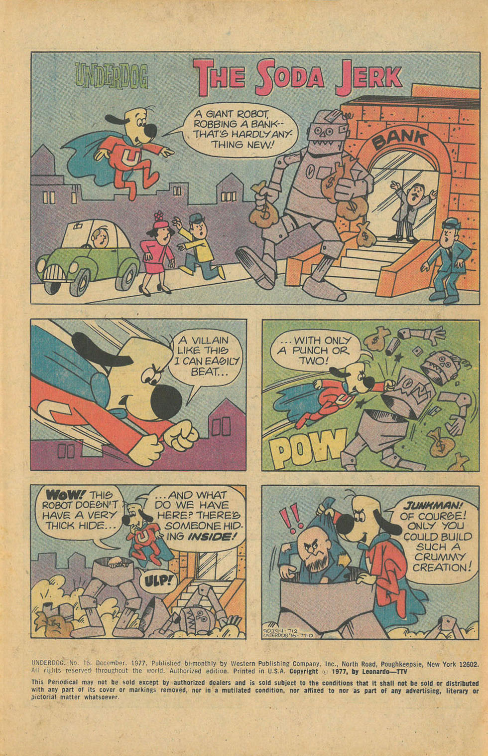 Read online Underdog (1975) comic -  Issue #16 - 3