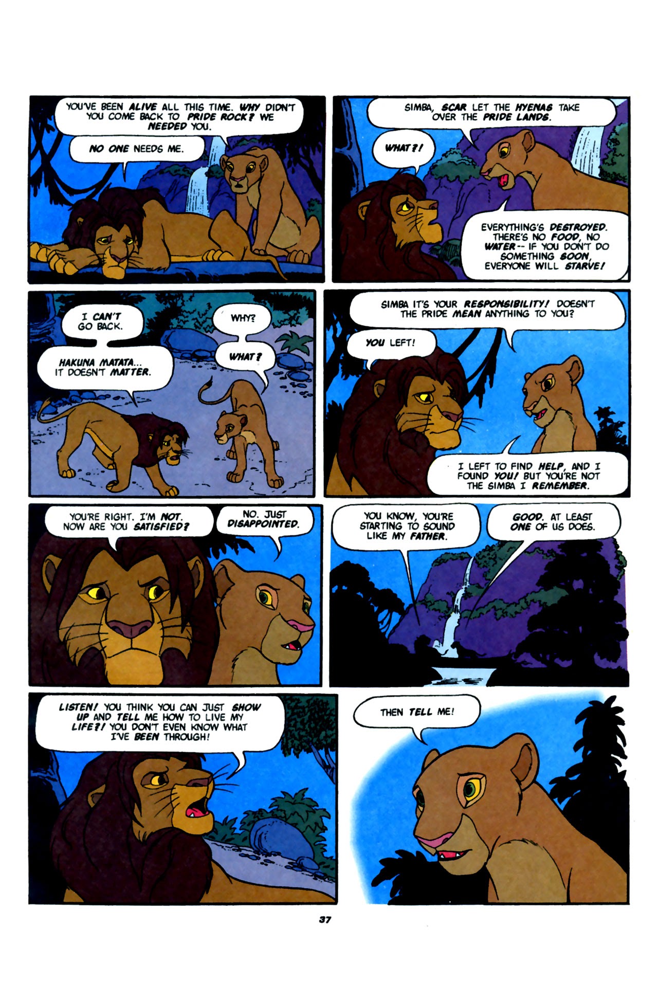 Read online Disney's The Lion King comic -  Issue #1 - 39