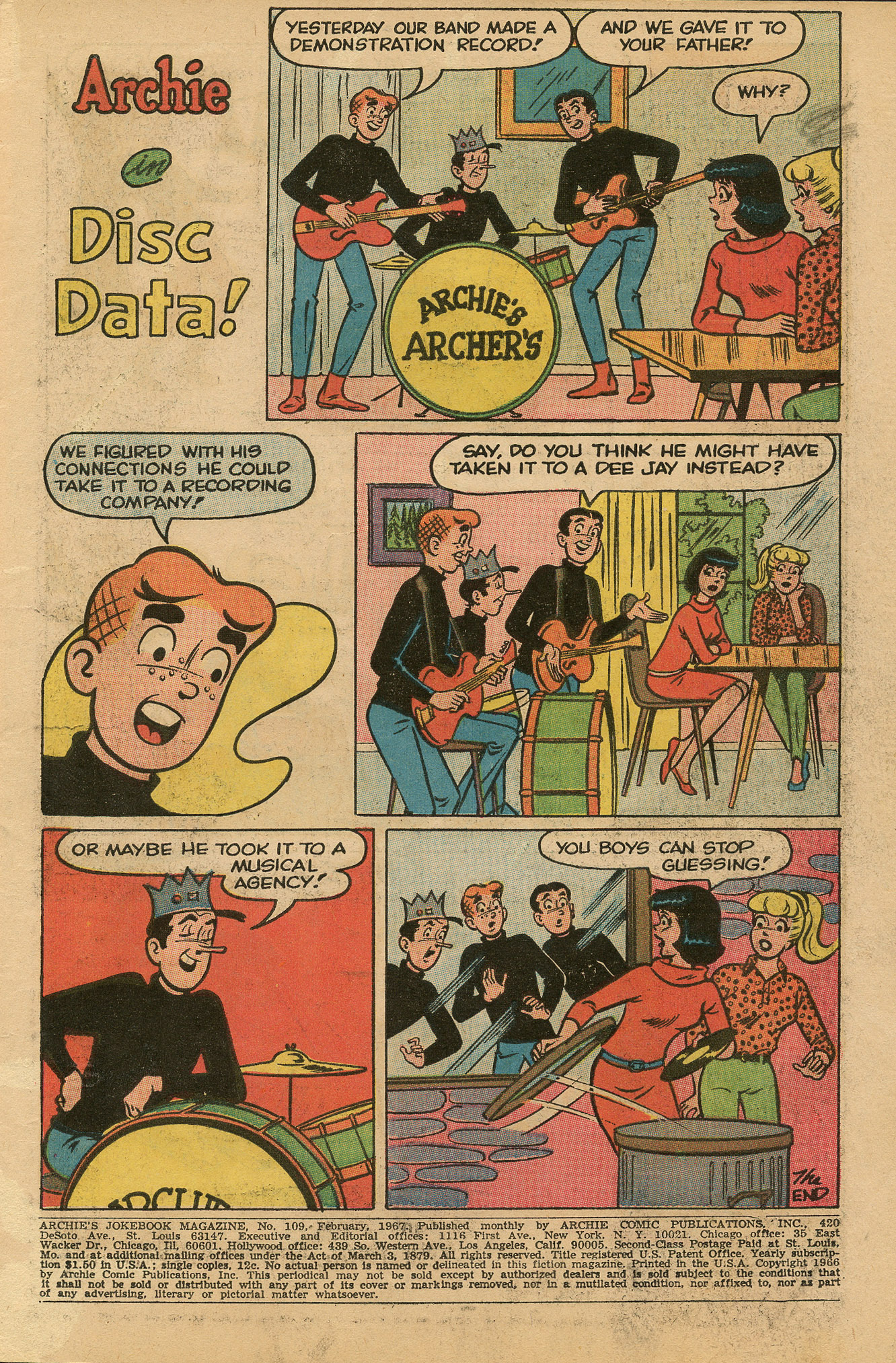 Read online Archie's Joke Book Magazine comic -  Issue #109 - 3