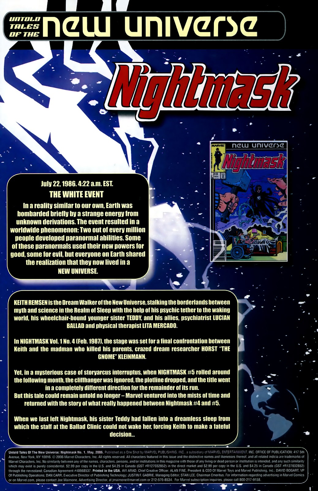 Untold Tales Of The New Universe: Nightmask issue Full - Page 2