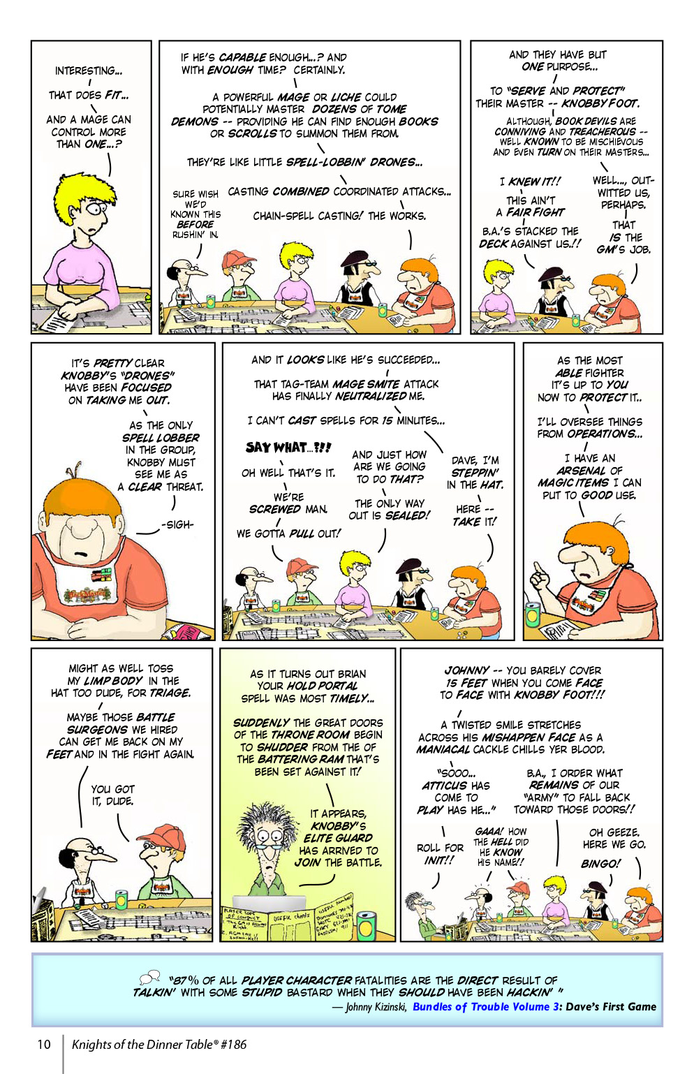 Read online Knights of the Dinner Table comic -  Issue #186 - 12