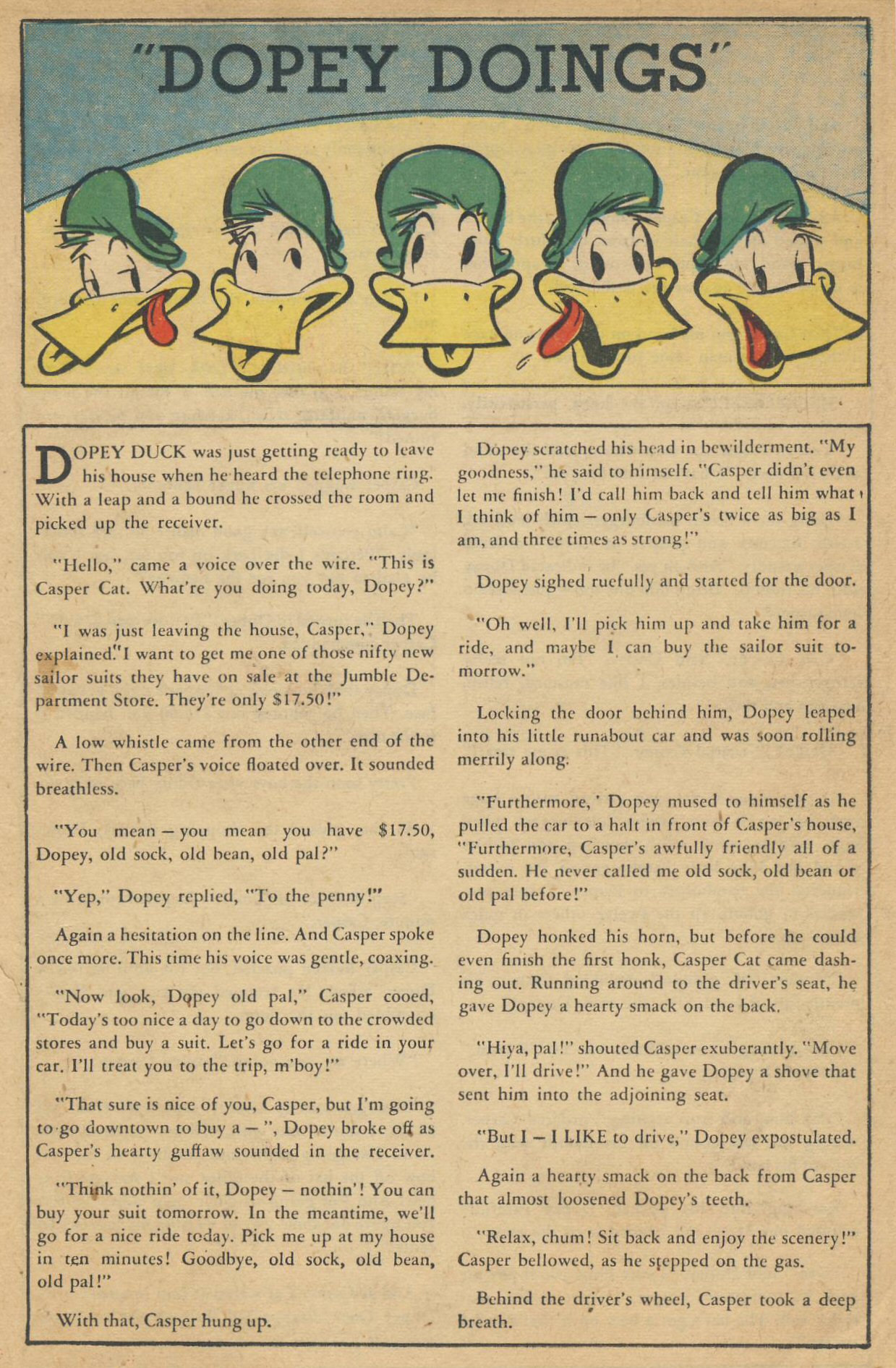Read online Dopey Duck Comics comic -  Issue #1 - 23