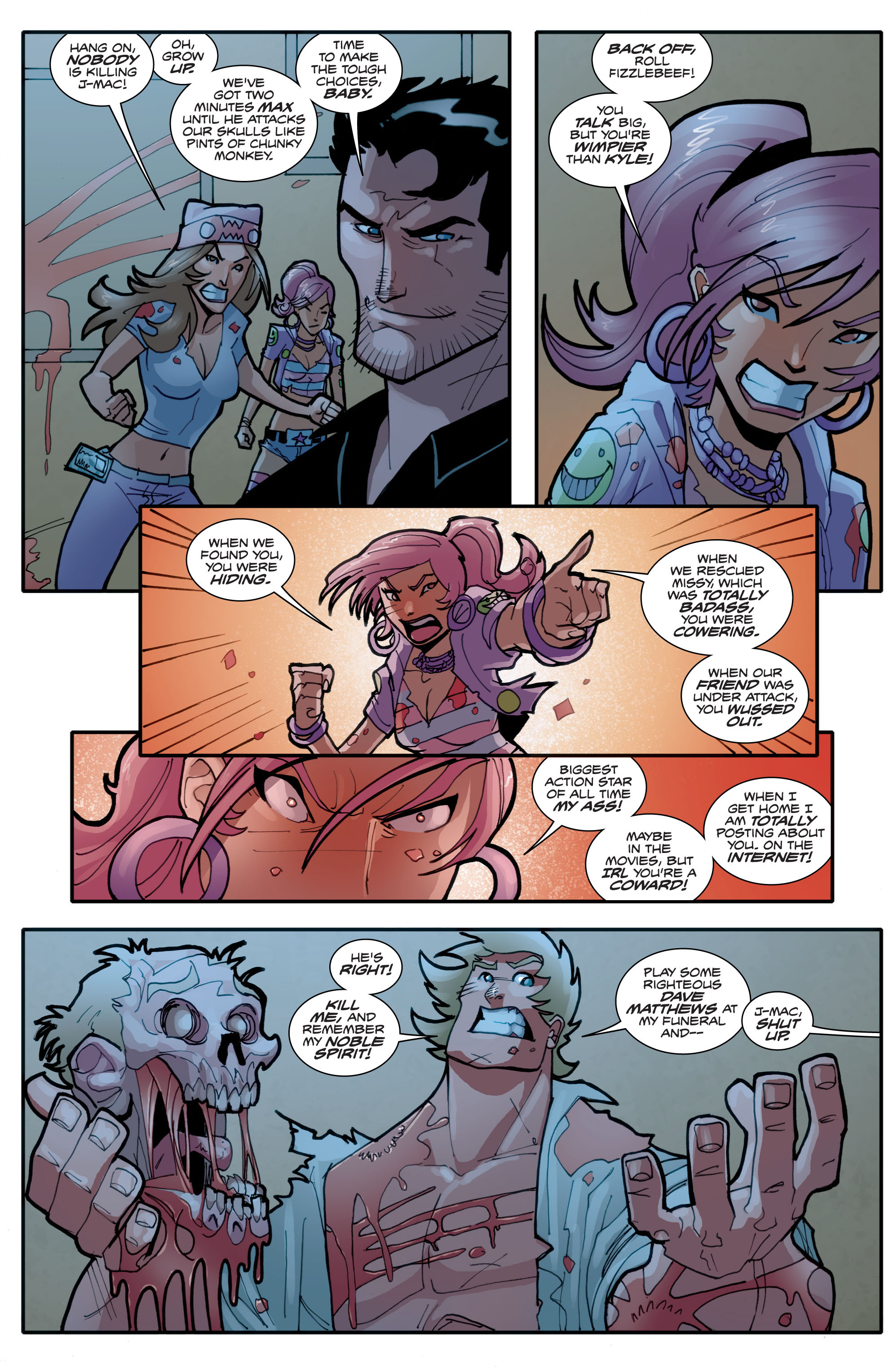 Read online Fanboys vs. Zombies comic -  Issue #4 - 12