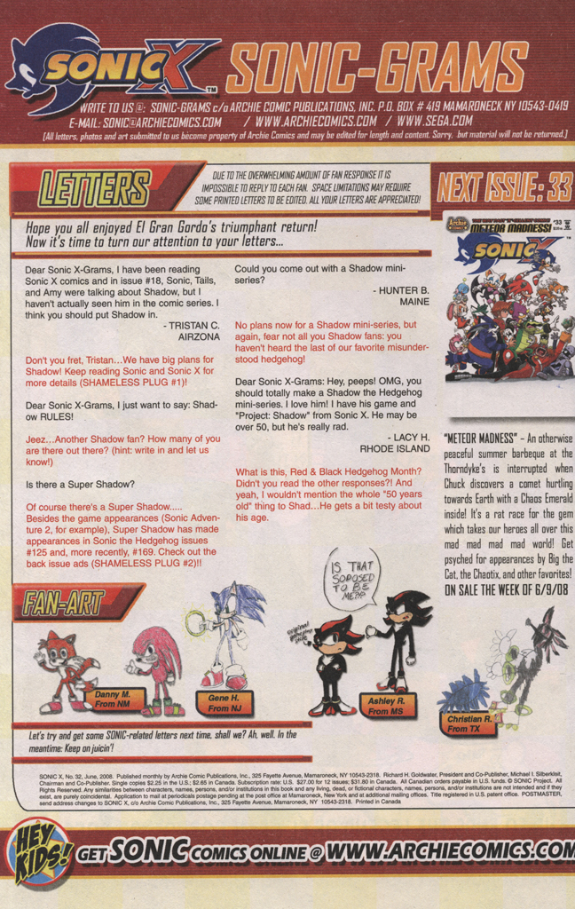 Read online Sonic X comic -  Issue #32 - 34