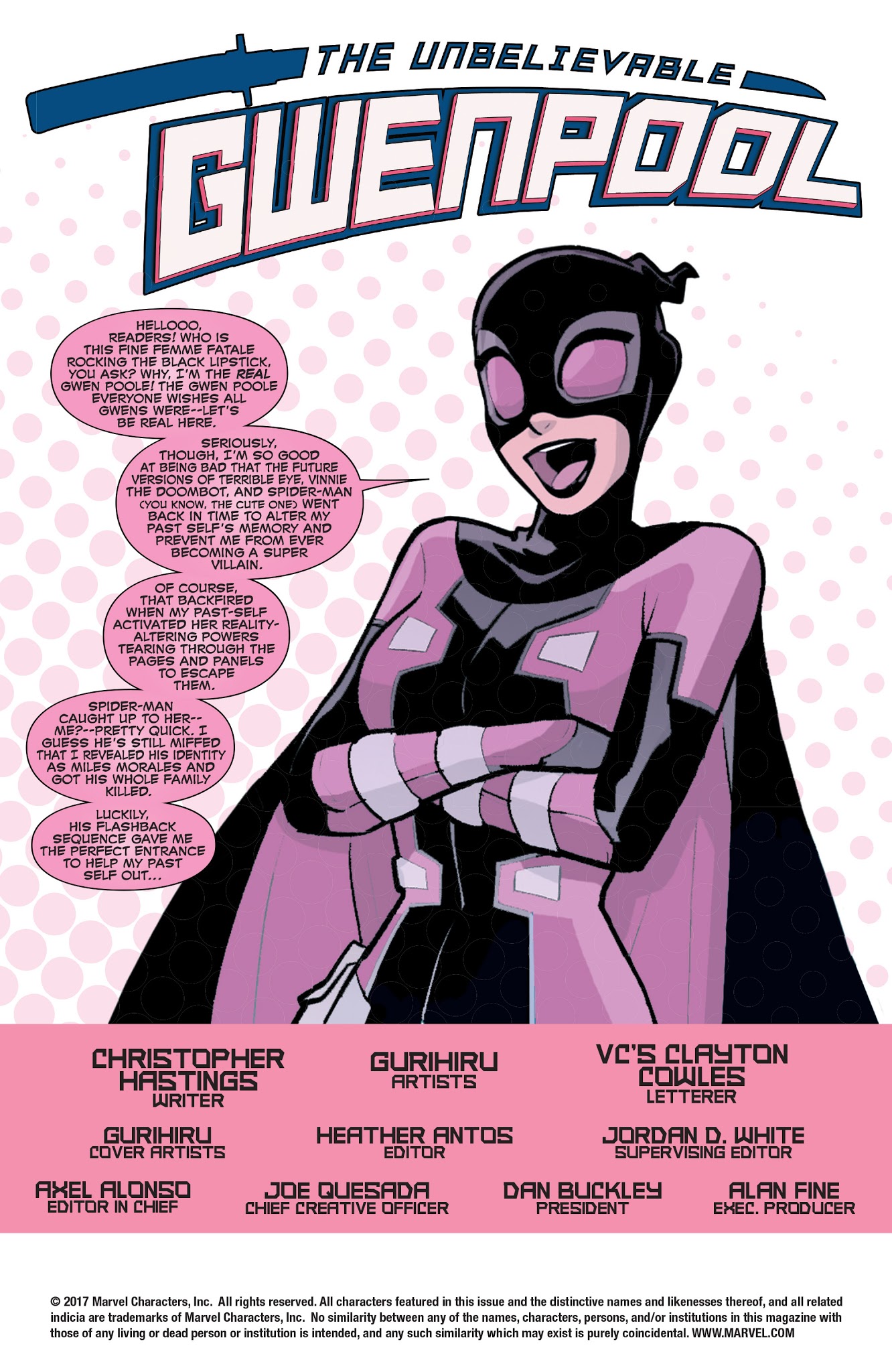 Read online The Unbelievable Gwenpool comic -  Issue #20 - 2