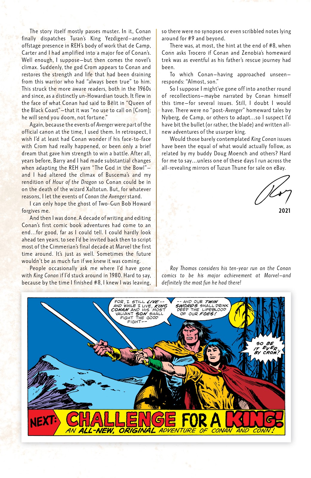 Conan the King: The Original Marvel Years Omnibus issue TPB (Part 1) - Page 9