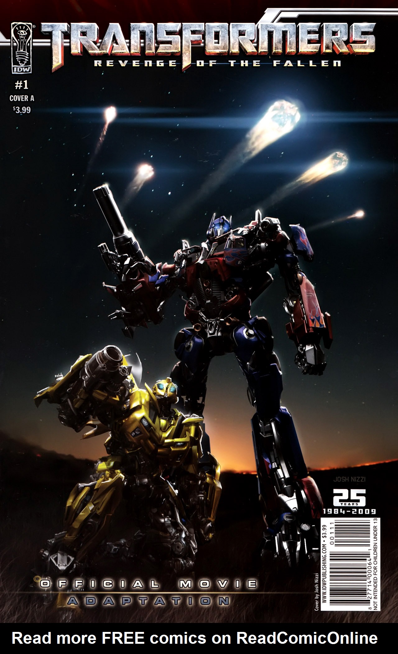 Read online Transformers: Revenge of the Fallen — Official Movie Adaptation comic -  Issue #1 - 1