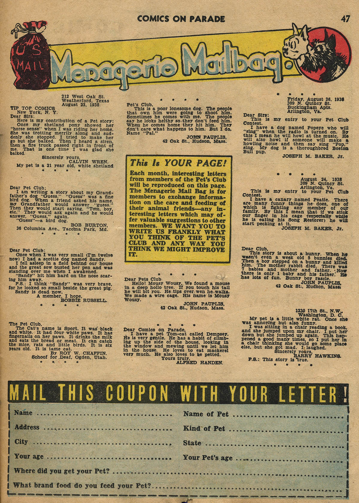 Read online Comics on Parade comic -  Issue #9 - 41