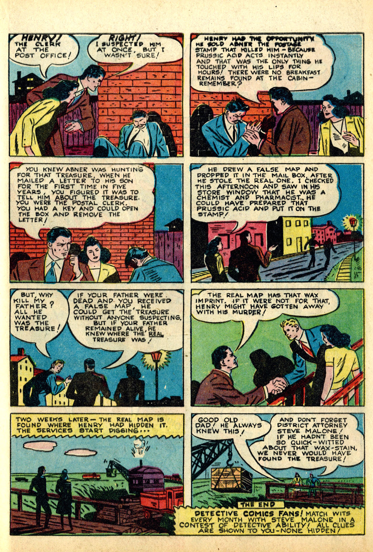 Read online Detective Comics (1937) comic -  Issue #50 - 57