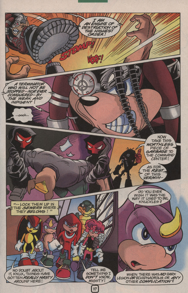 Read online Knuckles the Echidna comic -  Issue #23 - 23