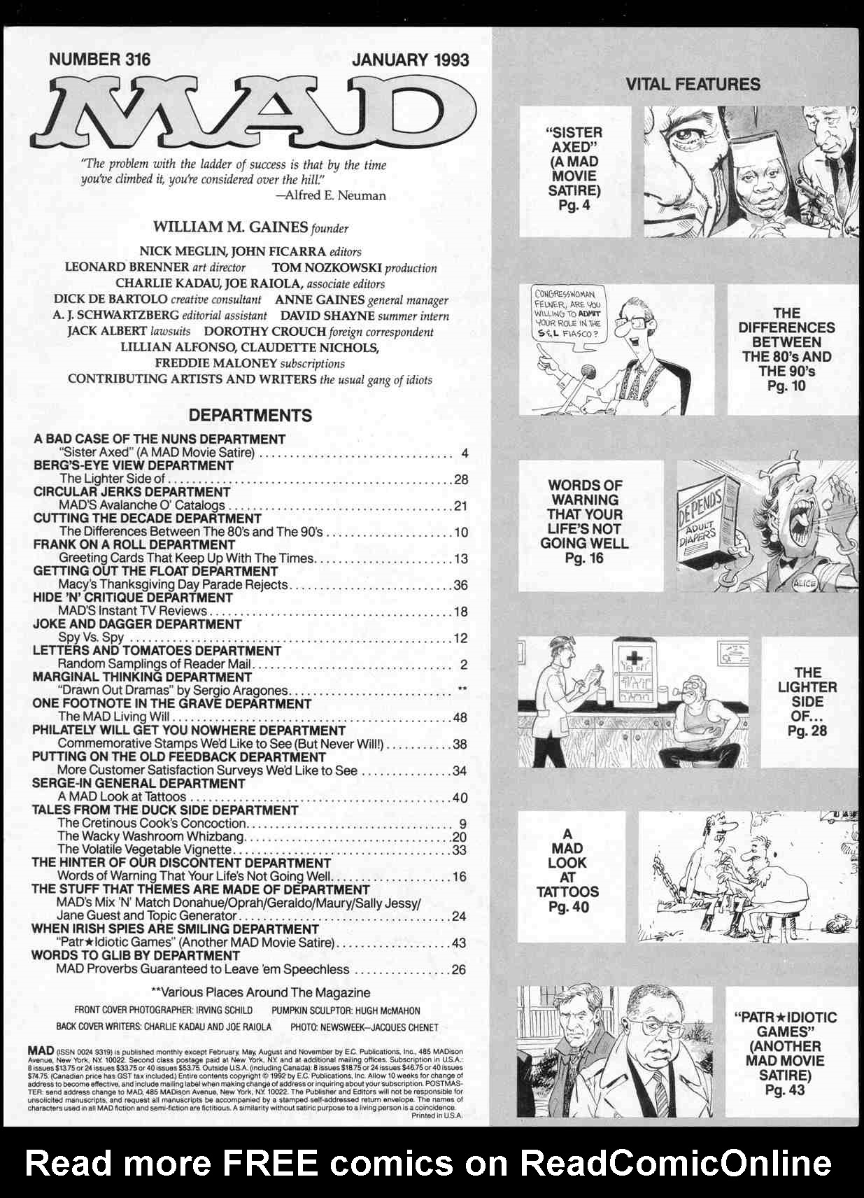 Read online MAD comic -  Issue #316 - 3