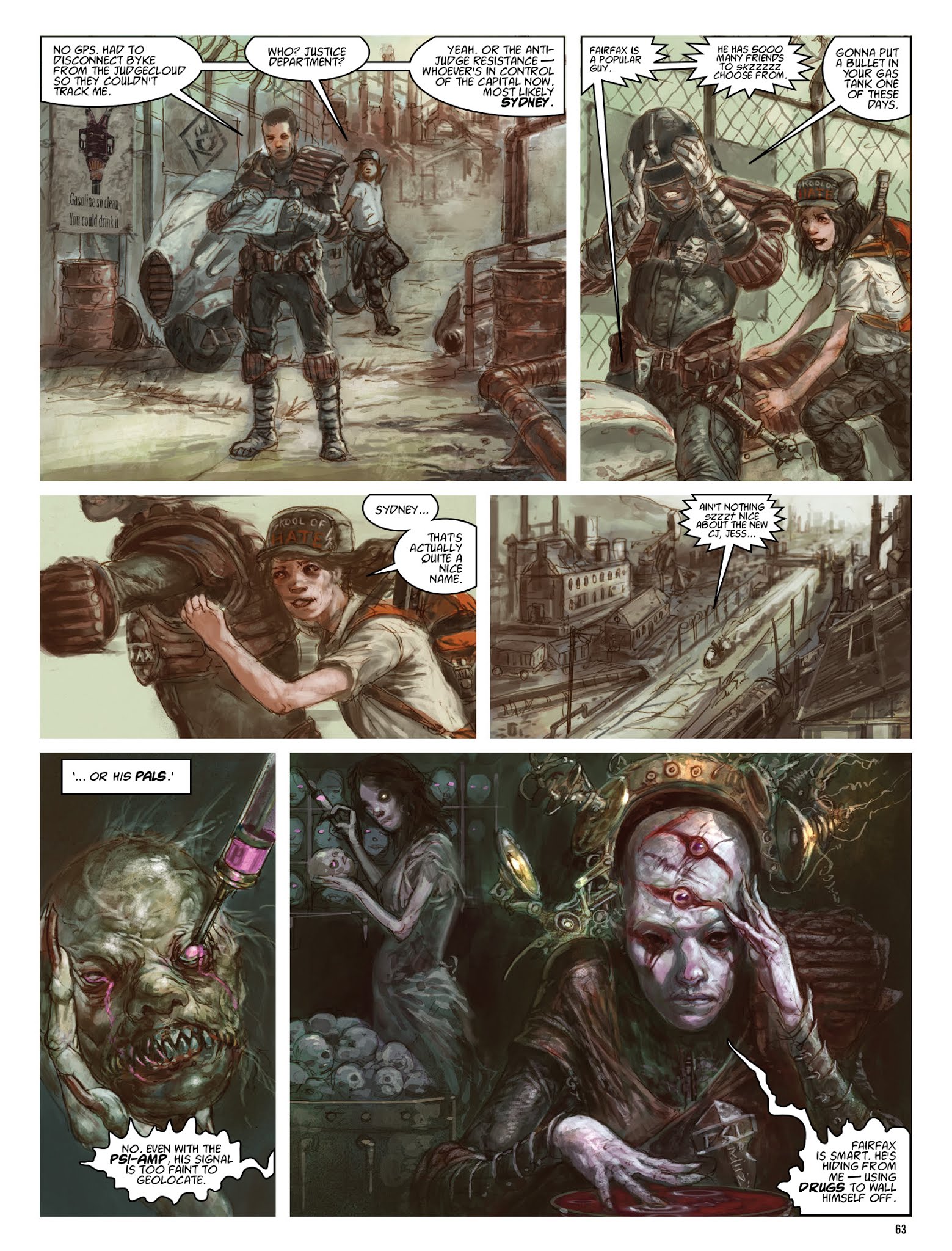 Read online The Dark Judges: The Fall of Deadworld comic -  Issue # TPB - 64