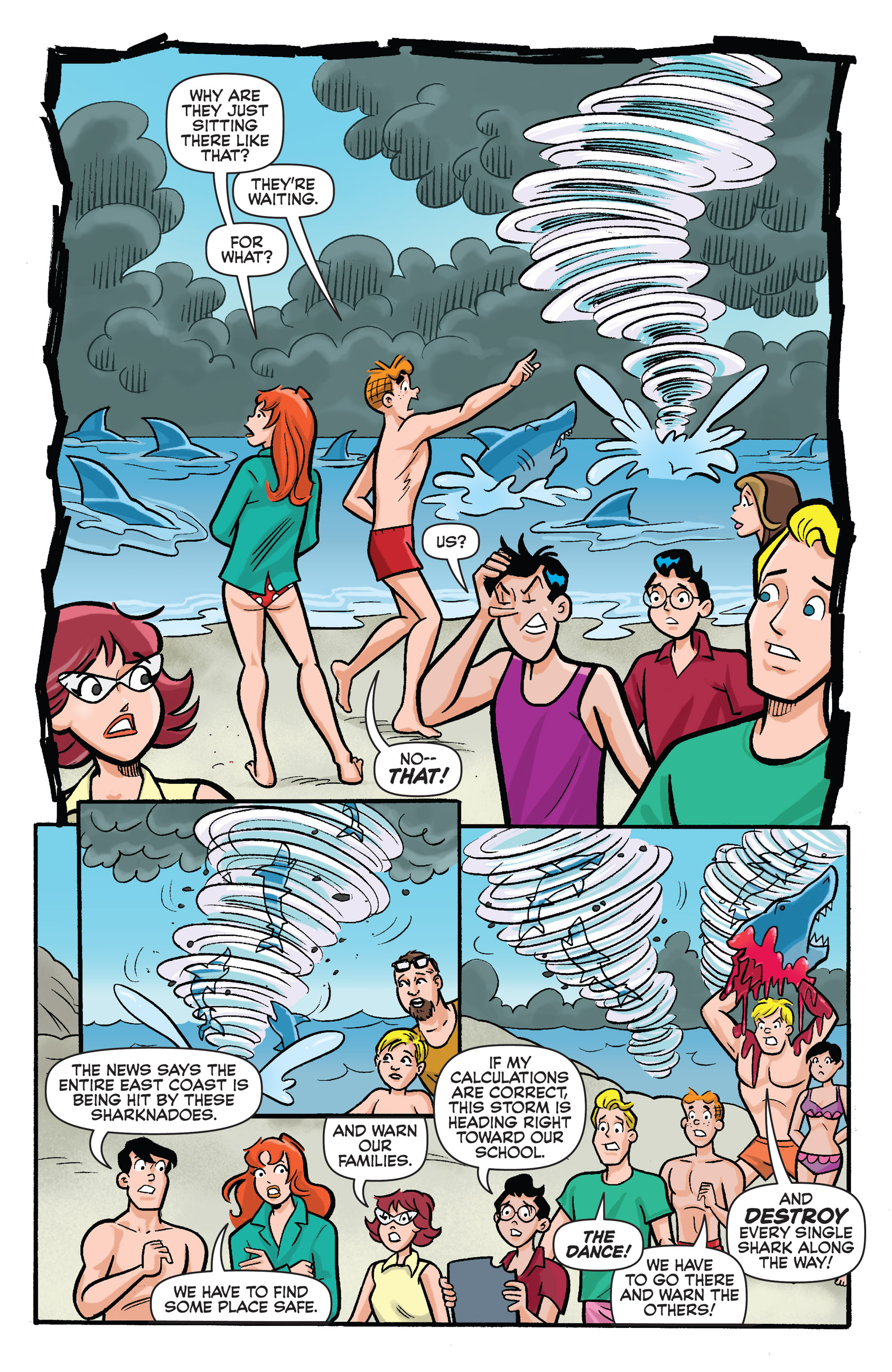 Read online Archie vs. Sharknado comic -  Issue #Archie vs. Sharknado Full - 24