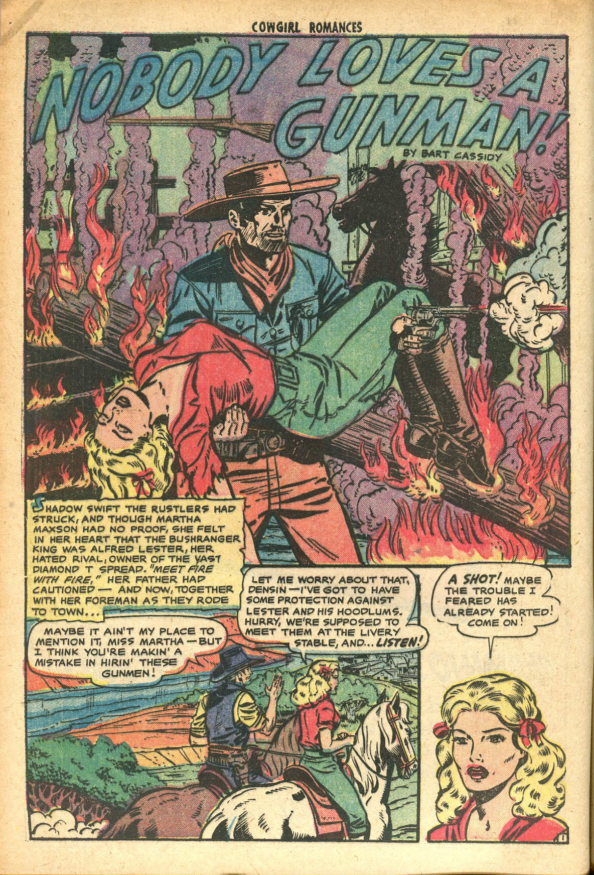 Read online Cowgirl Romances (1950) comic -  Issue #7 - 4