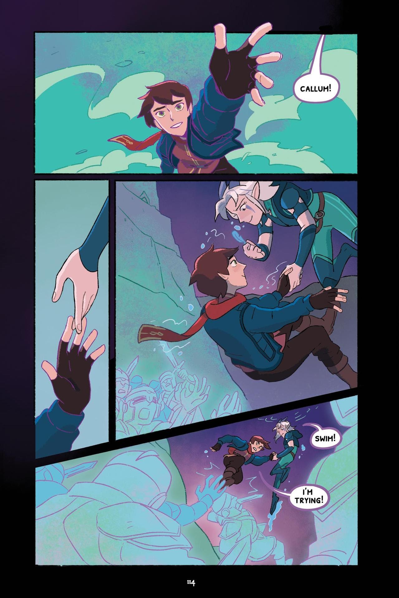 Read online Through the Moon: The Dragon Prince Graphic Novel comic -  Issue # TPB - 118