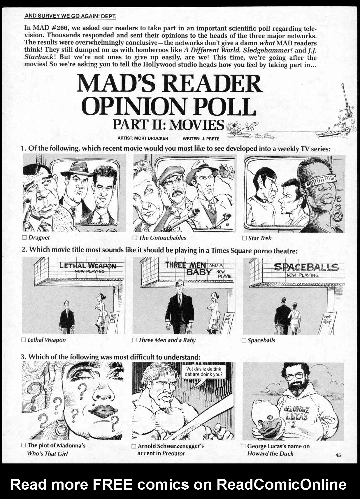 Read online MAD comic -  Issue #281 - 47