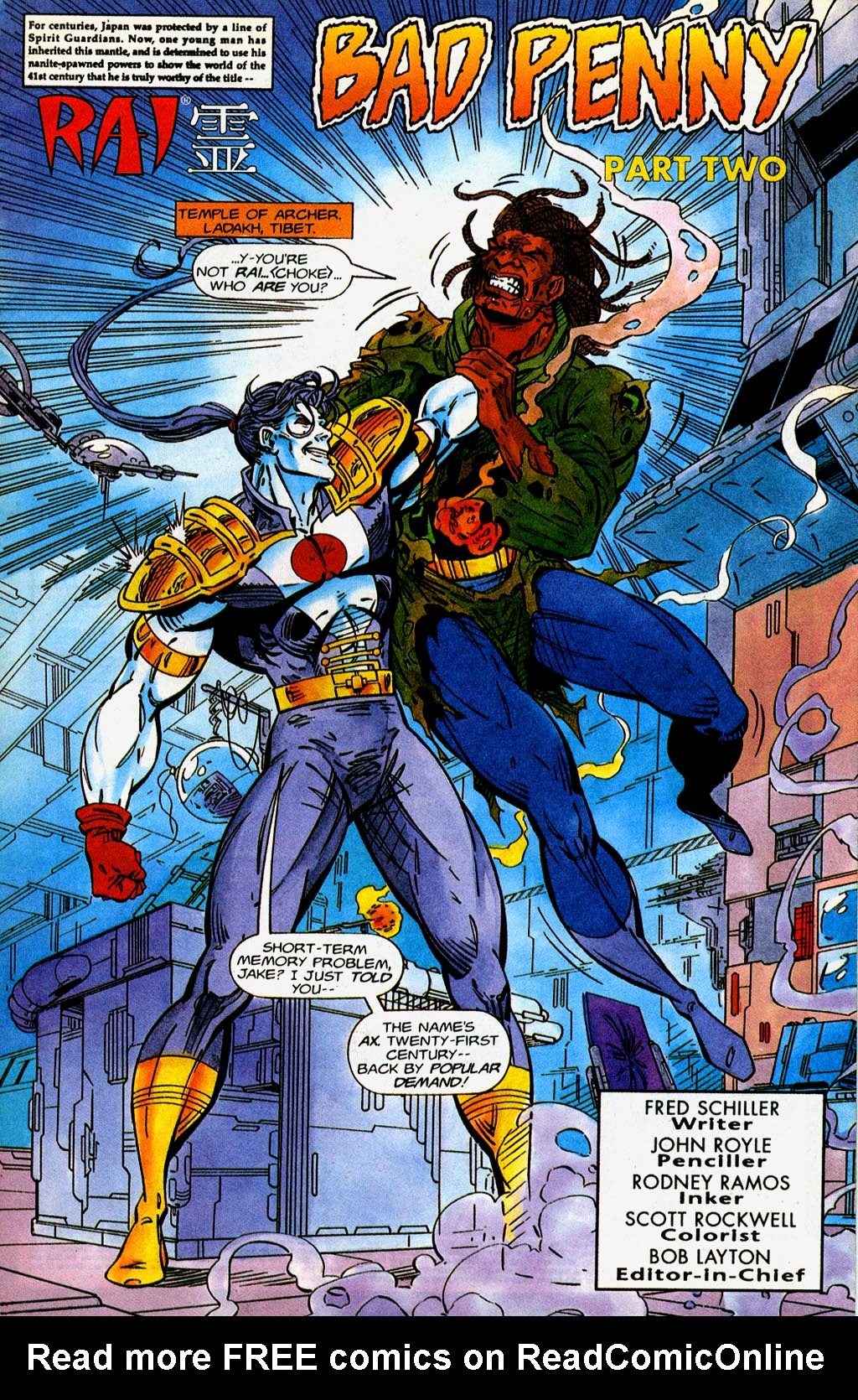Read online Rai (1992) comic -  Issue #32 - 2