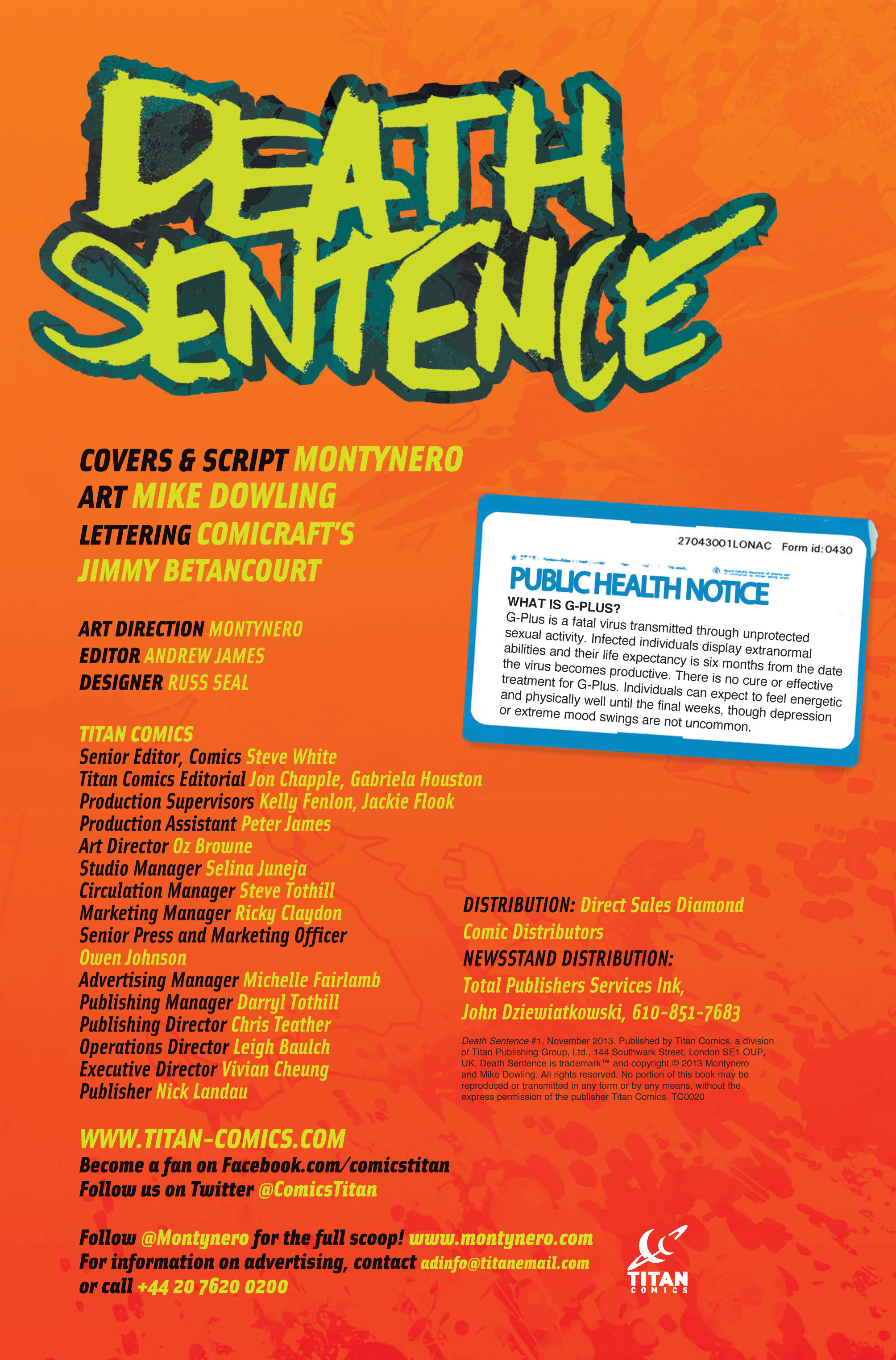 Read online Death Sentence comic -  Issue #1 - 2