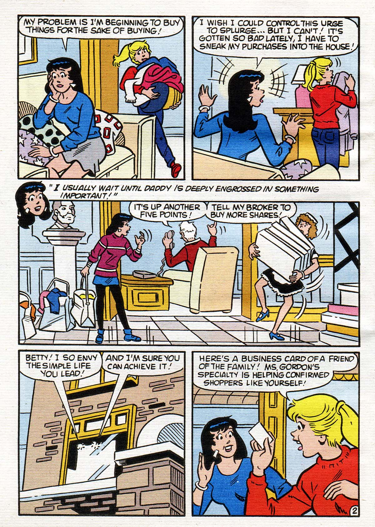Read online Betty and Veronica Digest Magazine comic -  Issue #128 - 3