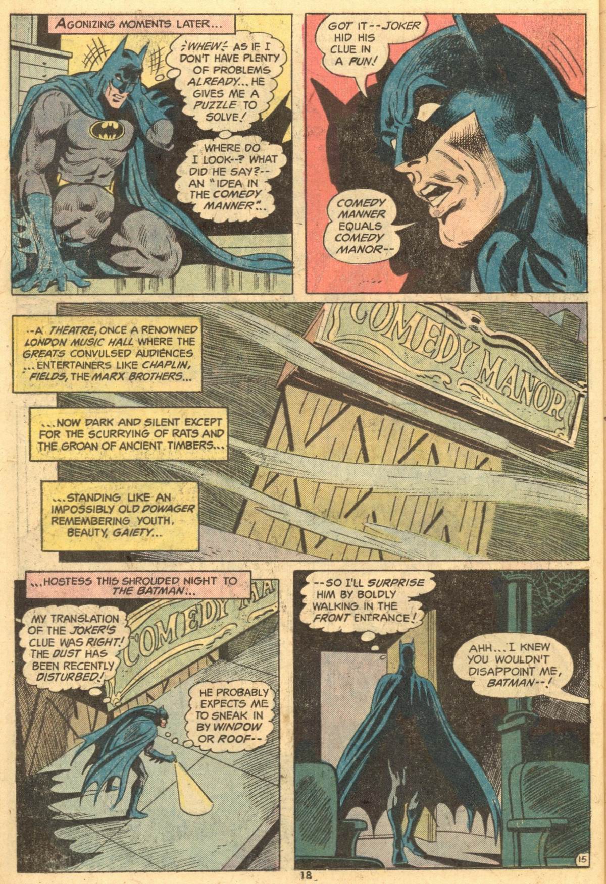Read online Batman (1940) comic -  Issue #260 - 18