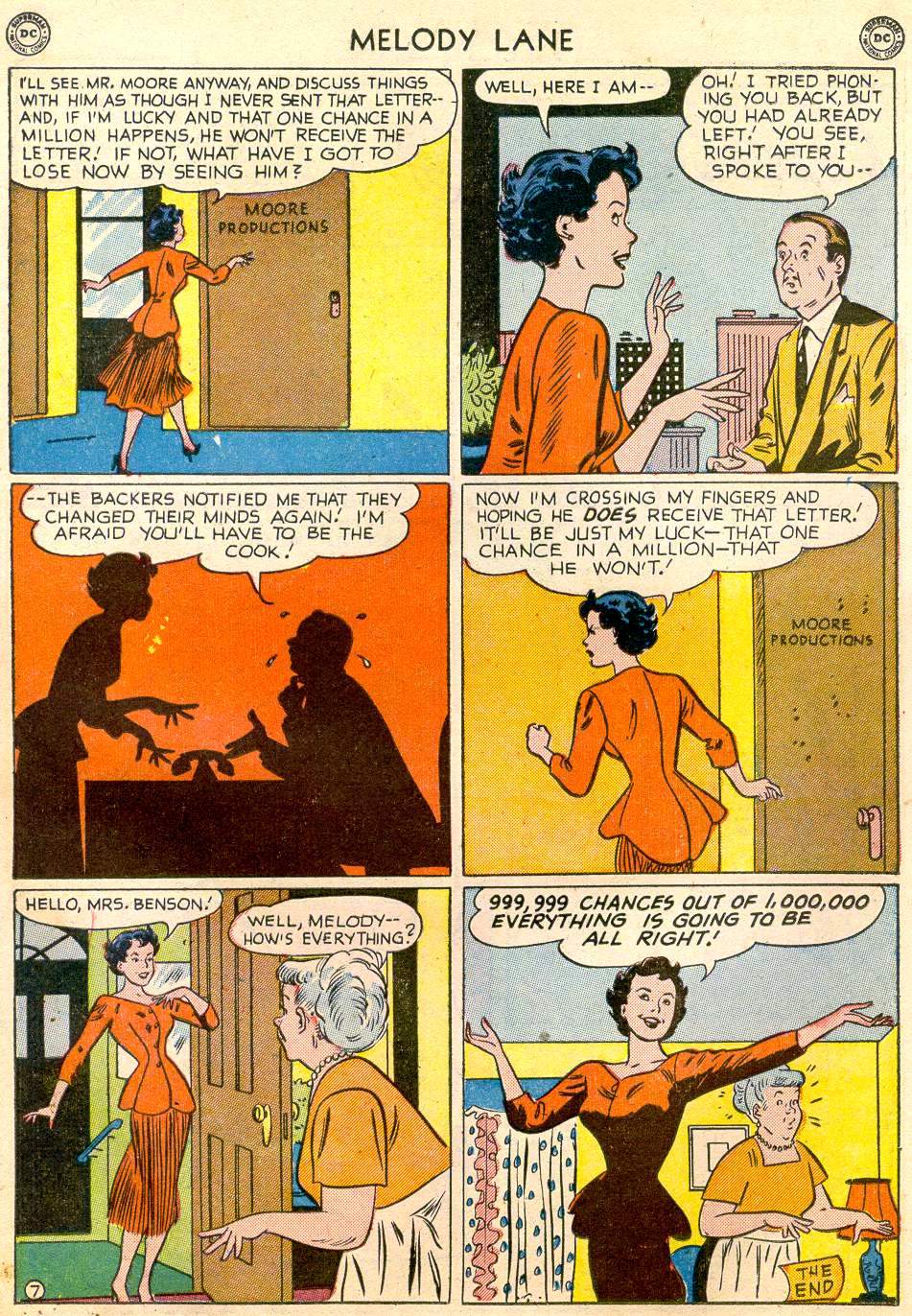 Read online Miss Melody Lane of Broadway comic -  Issue #3 - 21