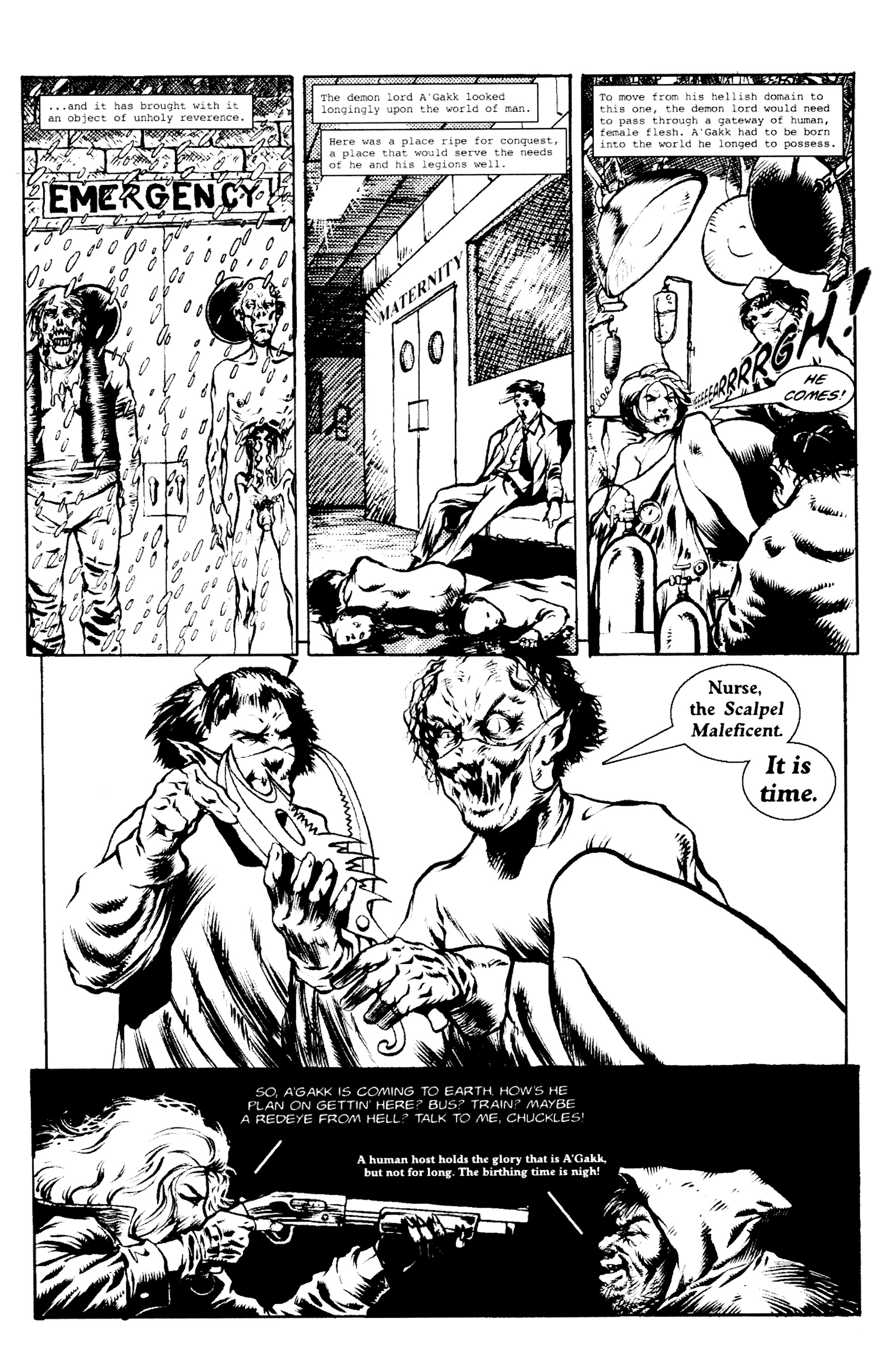 Read online Warrior Nun: Black & White comic -  Issue #4 - 20