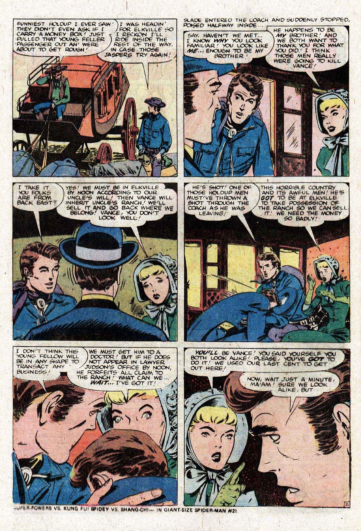 Read online Kid Slade, Gunfighter comic -  Issue #7 - 8