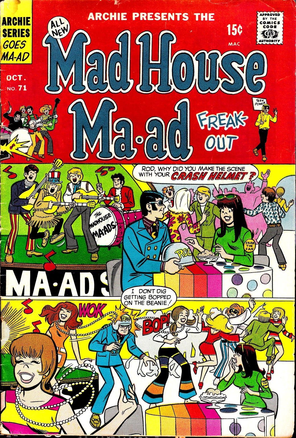 Read online Mad House Ma-ad Freak-Out comic -  Issue #71 - 1