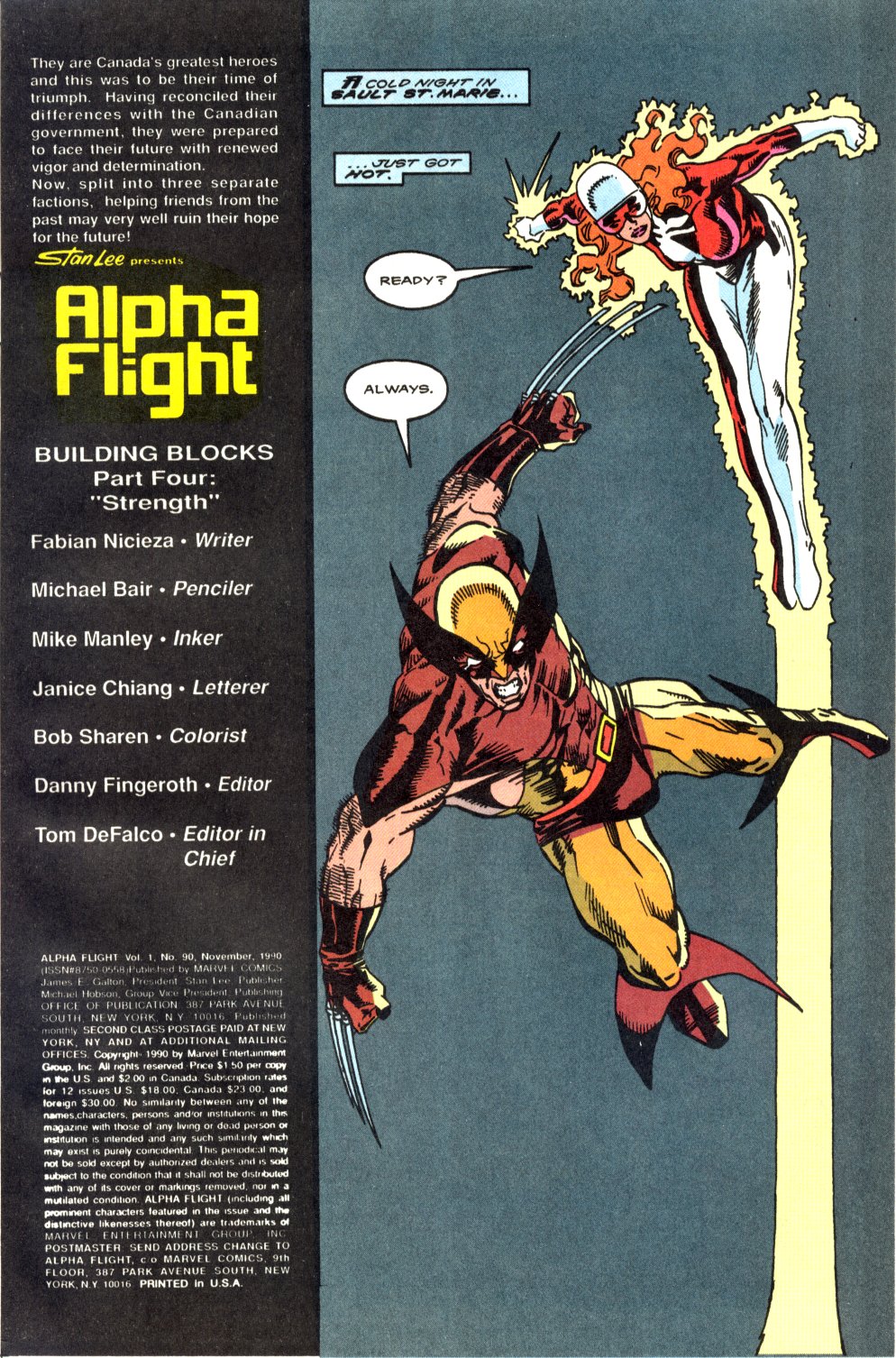Read online Alpha Flight (1983) comic -  Issue #90 - 2