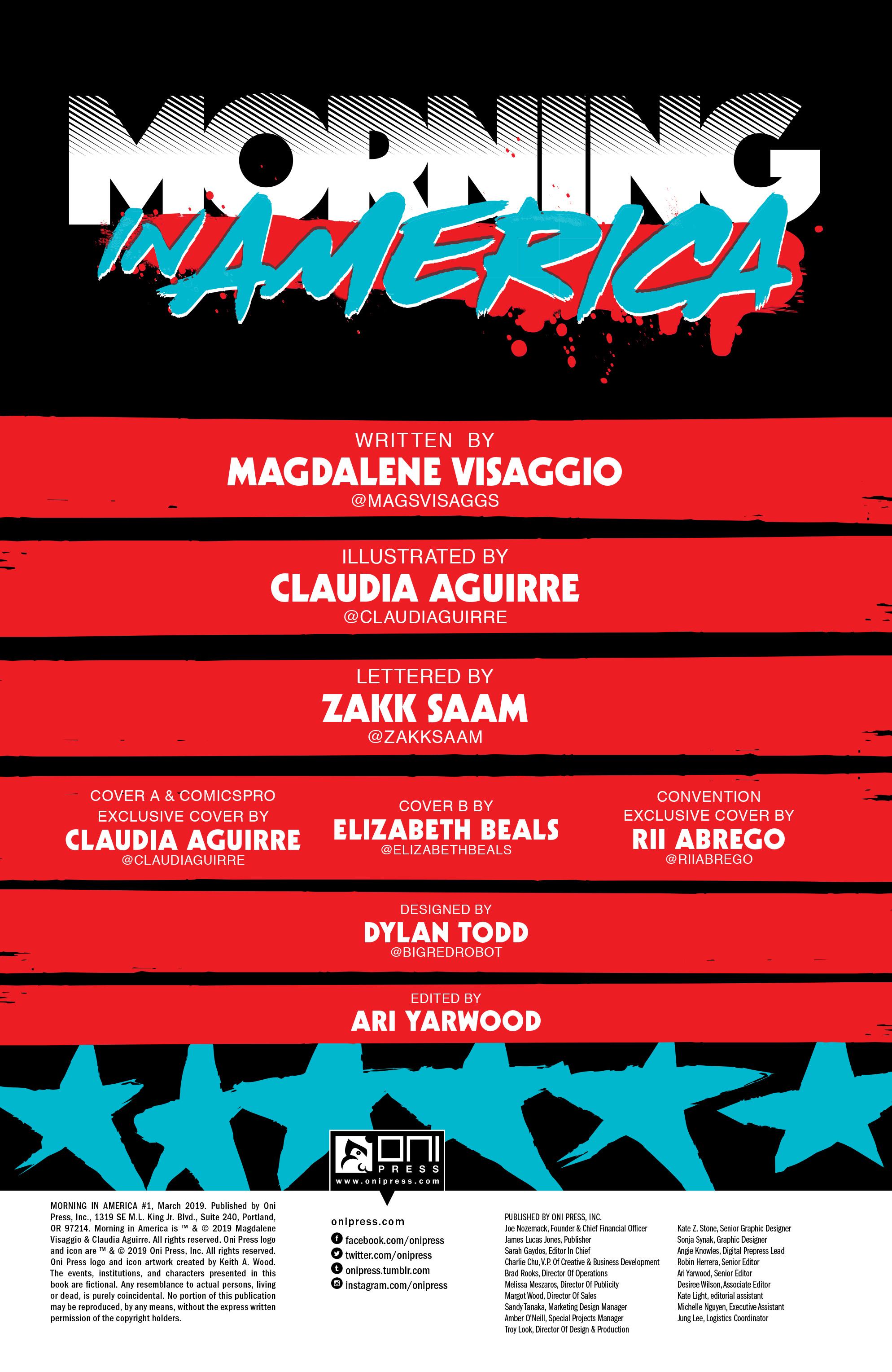 Read online Morning in America comic -  Issue #1 - 2