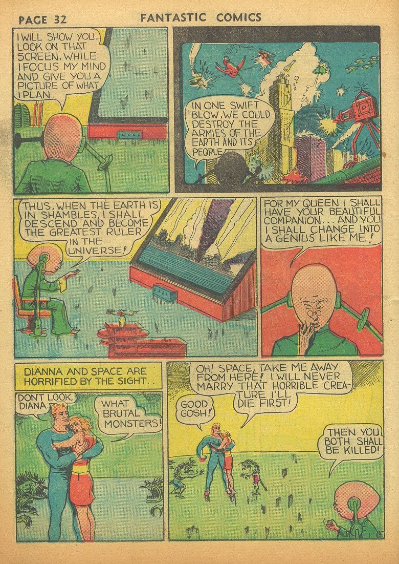 Read online Fantastic Comics comic -  Issue #1 - 35