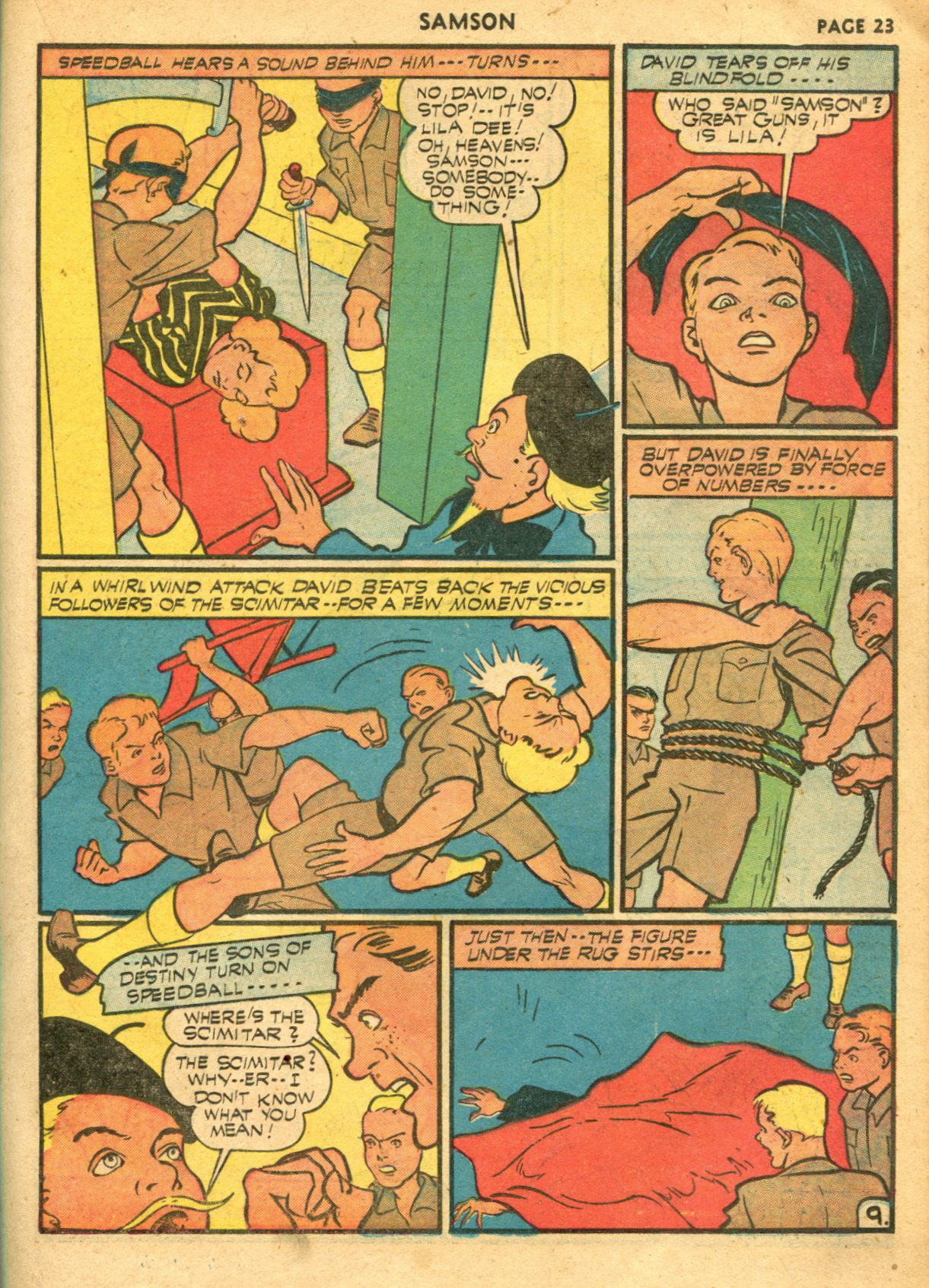 Read online Samson (1940) comic -  Issue #6 - 25