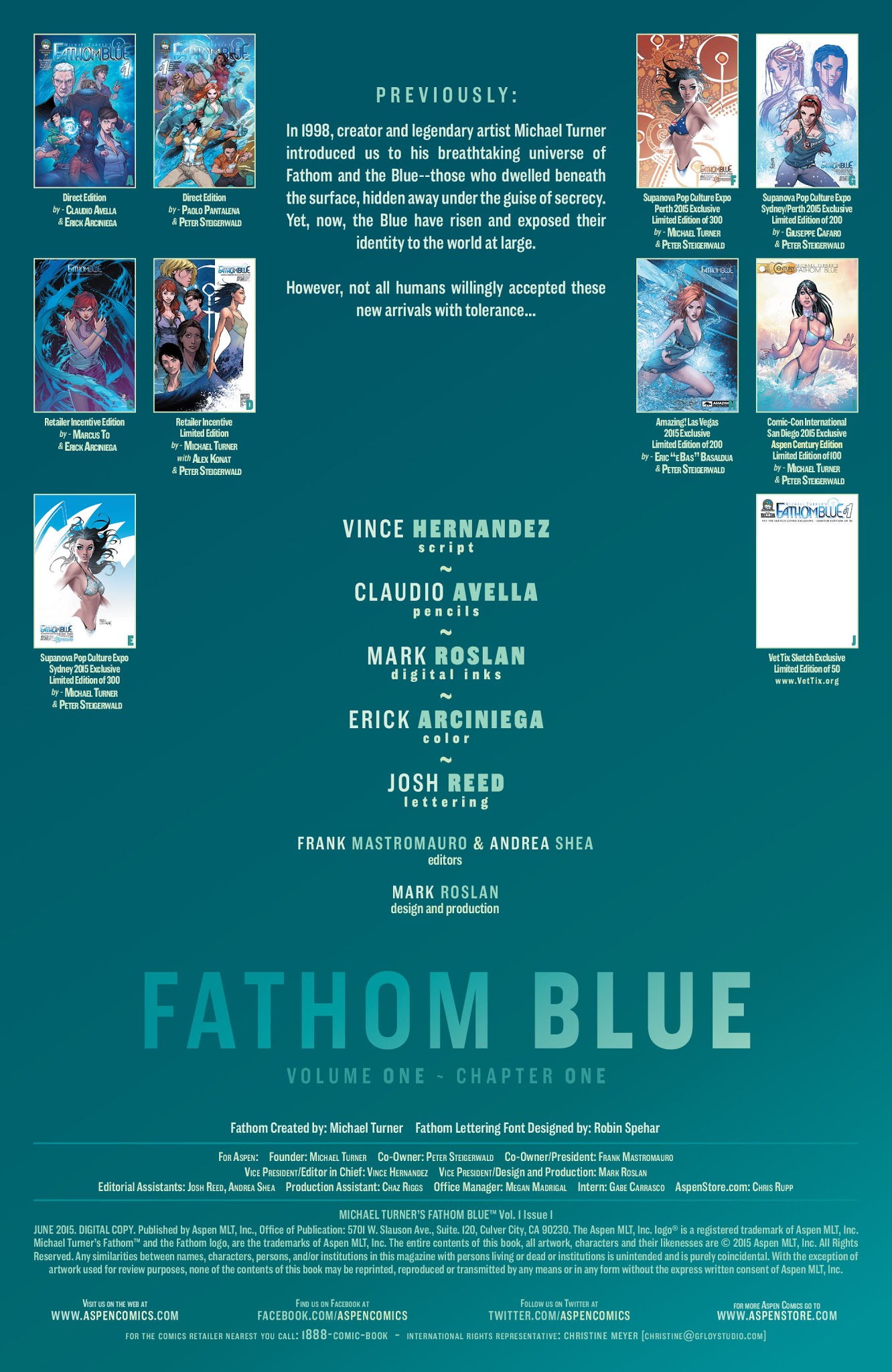 Read online Fathom Blue comic -  Issue #1 - 3