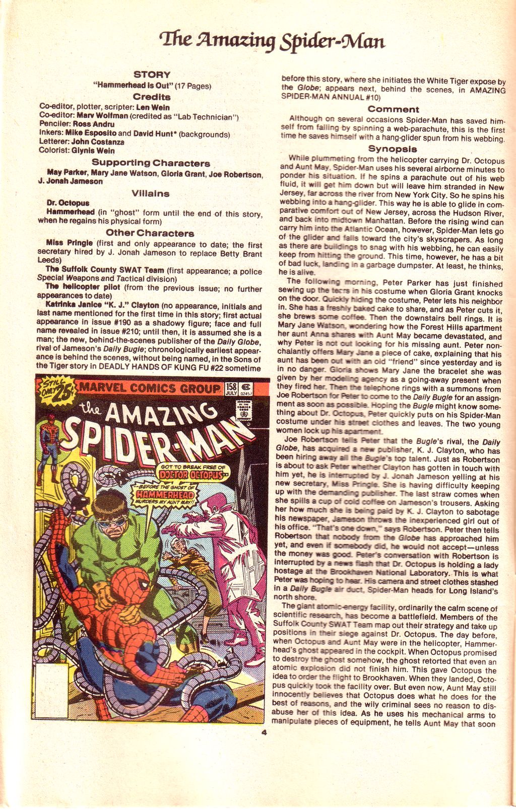Read online The Official Marvel Index to The Amazing Spider-Man comic -  Issue #7 - 6